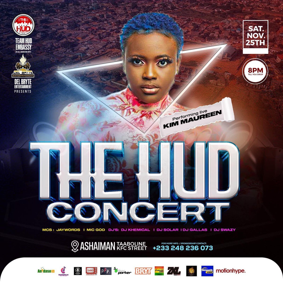 Roberthud09's tweet photo. THE HUD CONCERT 23
I bet you canβt afford to miss the performance of @Baamuji CEO & @kimMaureen10 at #thehudconcert. Canβt wait to see you on 25th . Vimm β¦. https://t.co/xIWNeoccOB