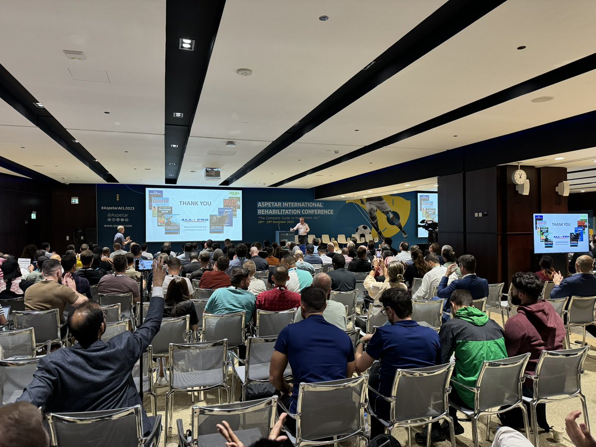 MarceloBordalo's tweet photo. A fantastic conference deserves an appropriate venue. Great work, @enda_king , @RodWhiteley , @RoulaKotsifaki , all Rehab team and @Aspetar ! #AspetarACL2023 https://t.co/l9RympfB1c