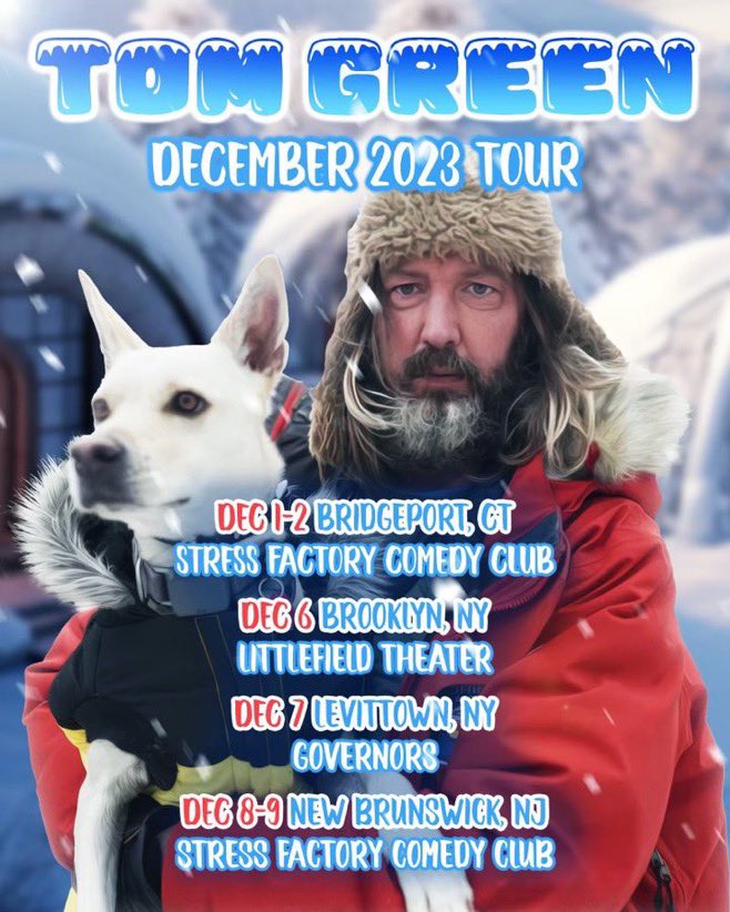 Last shows of 2023 - Winter tour - Bridgeport Connecticut, Brooklyn NY, Levittown NY, New Brunswick New Jersey - come see me in December!! #standup #comedy