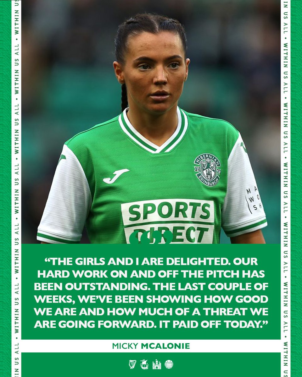 HibernianWomen's tweet photo. 💪💚 @Mickymcalonie https://t.co/rvKF1zHMUU