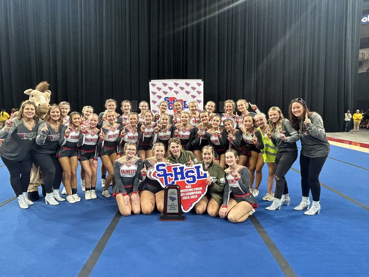 SCHSL's tweet photo. Congratulations @mustangsstable The @SCHSL Class AAA Cheer Champs 📣🏆

#WeAreSCHSL
#ChampionshipTime https://t.co/gbJ8aHFdEG