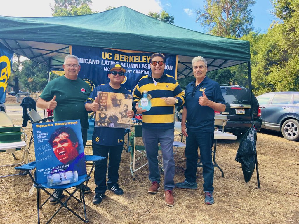 SupervisorAlejo's tweet photo. ANNUAL JOE KAPP “TOUGHEST CHICANO”TAILGATE at The Big Game at Stanford in Lot #8 with the Cal Chicano Latino Alumni Assn - Monterey Bay taking place now! Join us if you are here. The family of Joe Kapp will be joining us today! #GoBears🐻 #SomosOsos✊🏽 @OsosdelValle @UCB_CLAA @UCBerkeley @CalFootball