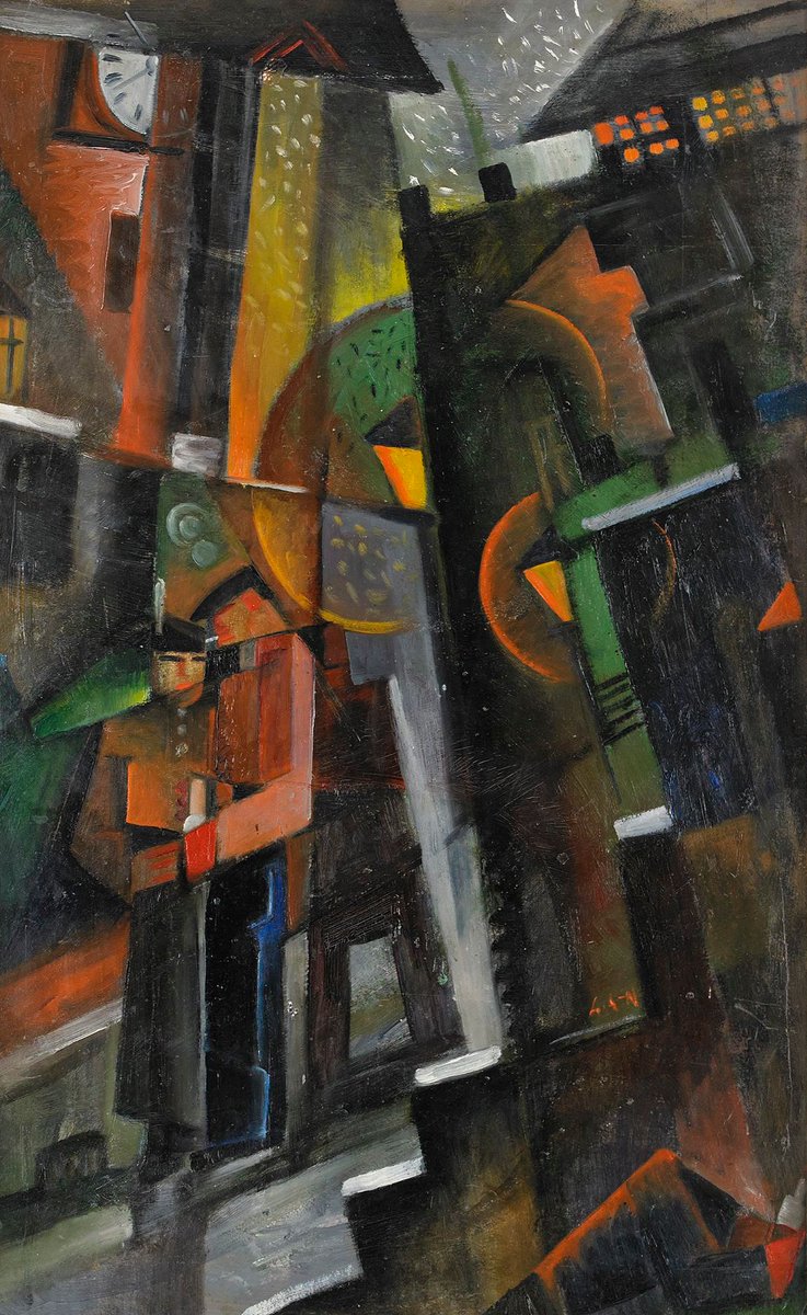 'The Alley'. Gösta Adrian-Nilsson. 1919.