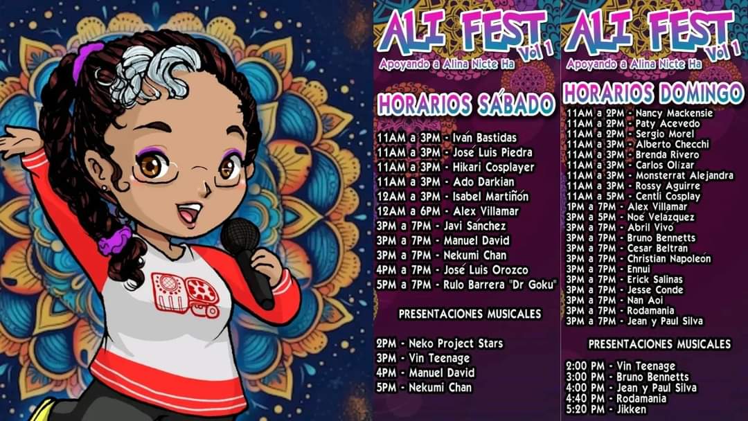 alda_awards's tweet photo. ¡Apoyemos en esta noble causa!

El gremio del doblaje se encontrará este sábado y domingo para apoyar a Alina Nicte Ha.

Apoyen y saluden a sus actores favoritos 🙏

#yosoyfancenter #fancentercdmx #fancenter #alifest #anime #doblajelatino https://t.co/BtjFVhdaXd