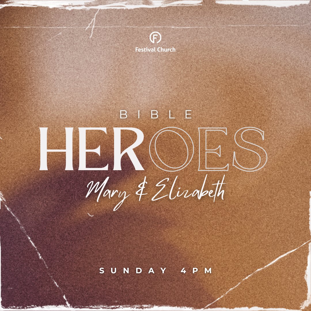 FestivalDerby's tweet photo. Join us tomorrow as we kick off a 2-part series called HEROES where we are looking at 2 heroes of the Bible: Elizabeth and Mary. Look forward to seeing you.
#festivalchurch #earthmeetssky https://t.co/MQKnXop5VS