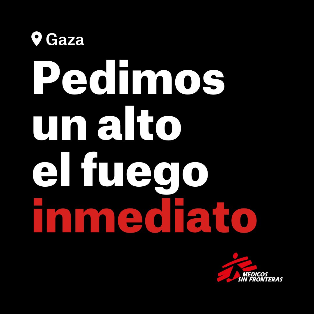 👉 Un alto al fuego inmediato es la única manera de que la población en #Gaza encuentre seguridad y la ayuda esencial que necesita urgentemente.

En estos momentos, la supervivencia de la población depende del restablecimiento del flujo de ayuda humanitaria

📢 #AltoElFuegoYA
3/3