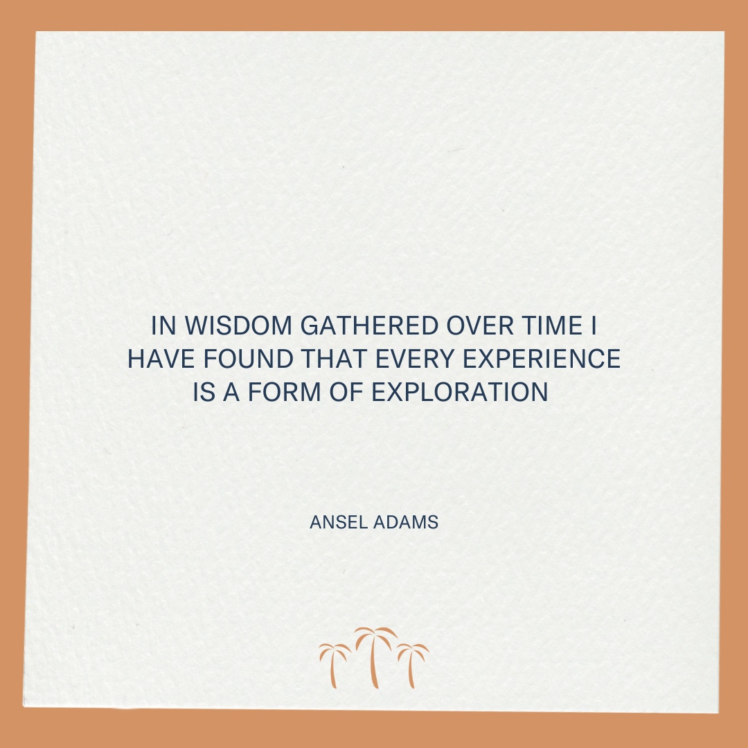"In wisdom gathered over time I have found that every experience is a form of exploration." - Ansel Adams

#VacationTime #ExperiencesOverThings #AnselAdams #ExperienceArizona #TravelLife