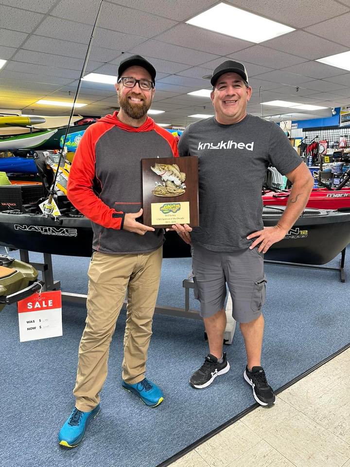 CarolinaYakAngl's tweet photo. Get Outdoors is our home base since 2013.  We presented @ShopGetOutdoors with a trophy today thanking the shop for 10 years of support. CKA is proud to work with an independent retailer and supports small businesses. Here’s to another decade of excellence! https://t.co/k8h3oHcjUh