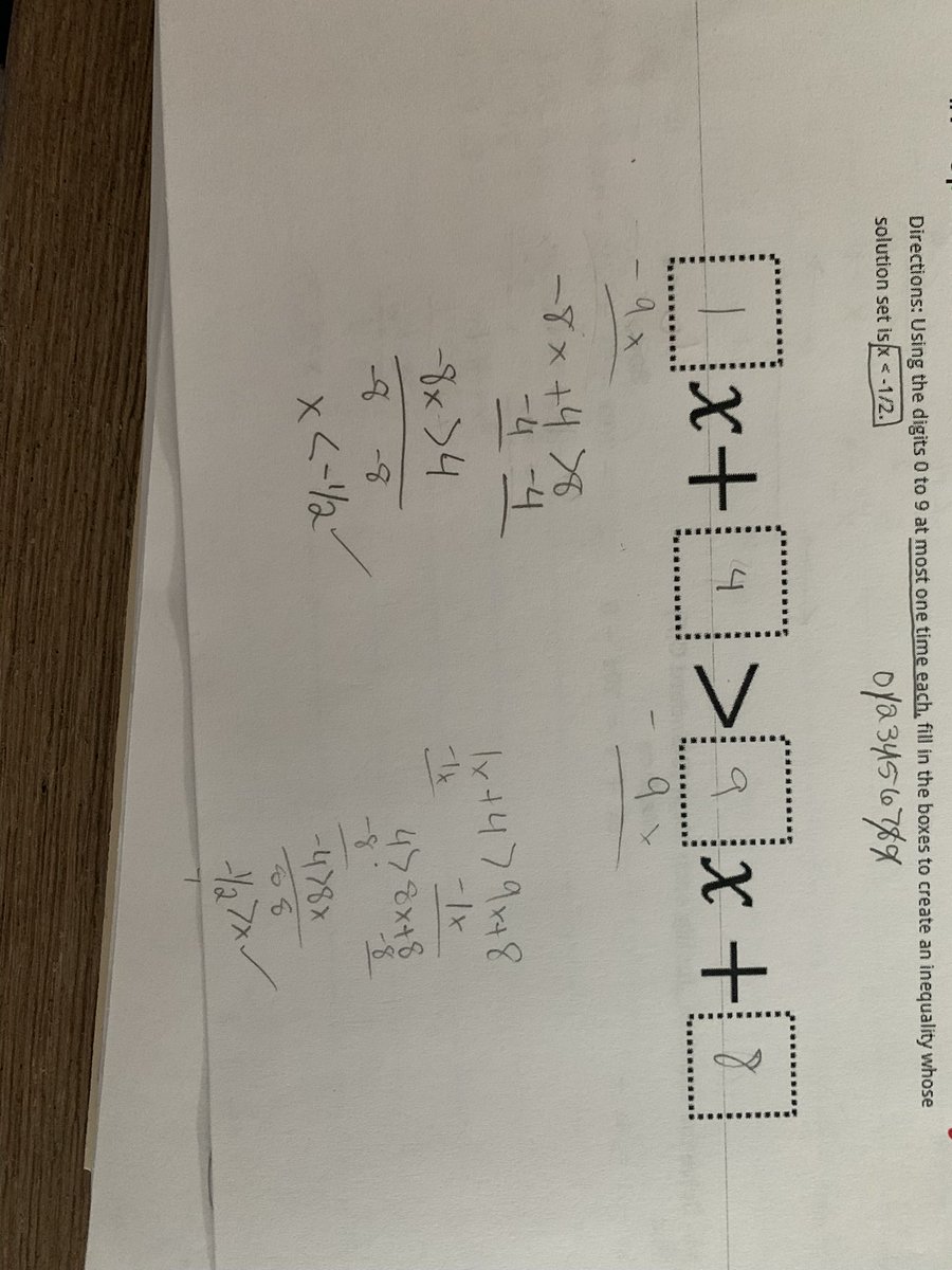 elliotdbeck's tweet photo. Added an #openmiddle problem to the end of my test for an added challenge. Thank you @robertkaplinsky for providing such great #thinkingtasks! Check out the last student’s work - while they didn’t quite get the final answer, they demonstrated some great persistence! https://t.co/XWjlx3AvtX