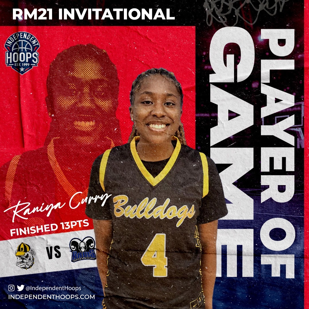 TDrakeBasktball's tweet photo. #ICYMI @CurryRania  was a Day 1 Player of The Game with her 13pt performance in @BHS_Ladybulldog 45-41 win over Newton.  

#IndependentHoops #TerryDrakeBasketball #TerryTalks #RM21 #RM21Invitational @MyLineOfChamps @RBA_Events https://t.co/21GgFk54T9