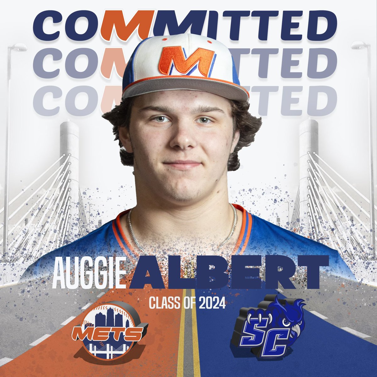 Congratulations to 2024 1B Auggie Albert on his commitment to play D2 Baseball @SCSU_BASE #collegebaseball #ncaa