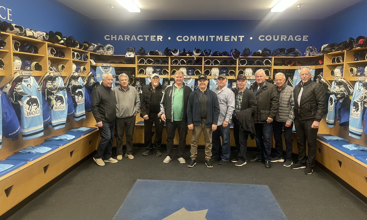 Great to be able honour our history with our 1973 Champion Penticton Broncos in the building tonight !