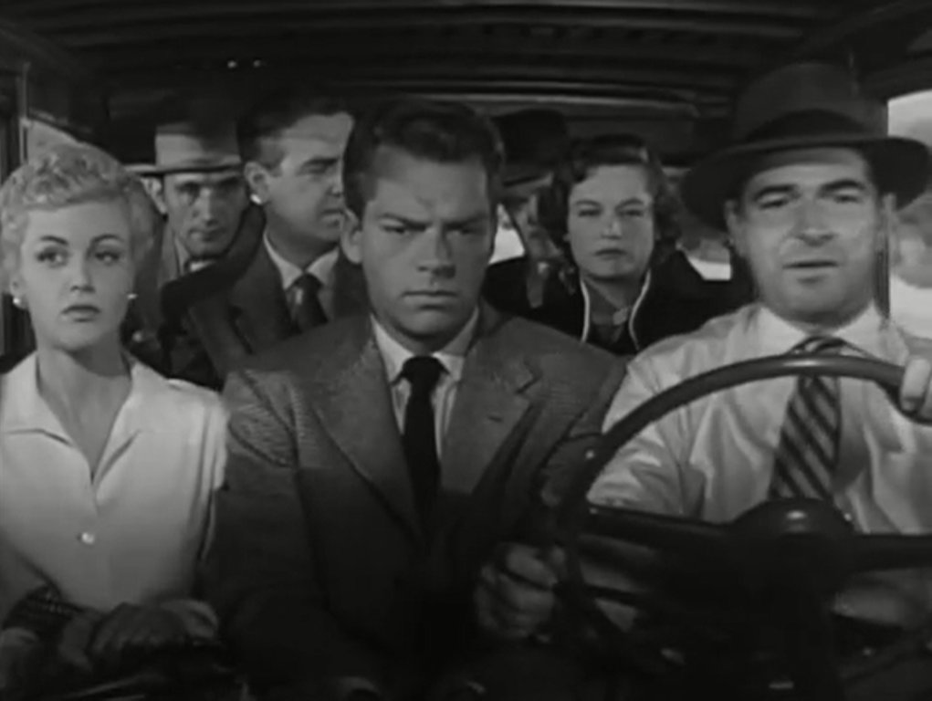 NoirCinema's tweet photo. Here it is! AWARD for "Most Ever People In A #FilmNoir Getaway Car" goes to Jan Sterling, Keith Andes, Stephen McNally, Robert Paige, Alexis Smith, Frank de Kova and Paul Kelly in Dick Powell's 1953 directorial debut "Split Second" 

WELL DONE EVERYBODY 😅 https://t.co/9NqkoMDUCG
