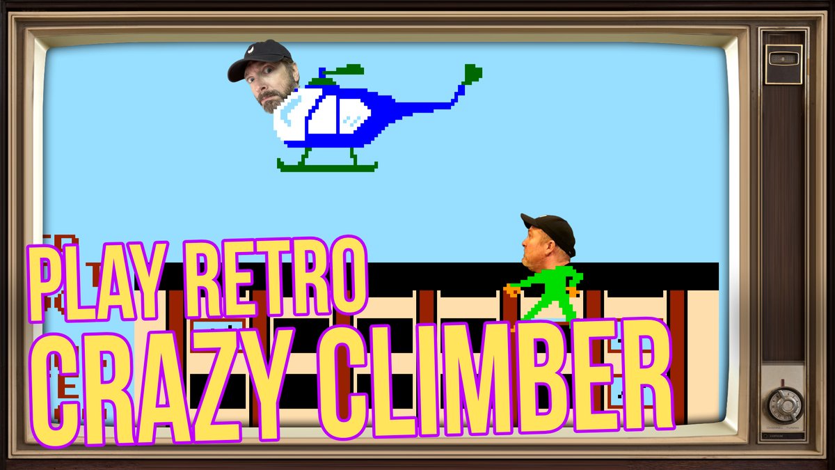 scottjohnson's tweet photo. PLAY RETRO GAMES 95: Crazy Climber, is UP! "CRAZY CLIMBER" is an action arcade game produced by Nichibutsu in 1980. And it's rad. EPISODES, FEEDS, and SITE: https://t.co/Mb2ggpqTMZ VIDEO: https://t.co/7AFGFZABPl https://t.co/E2sQS4kTAH