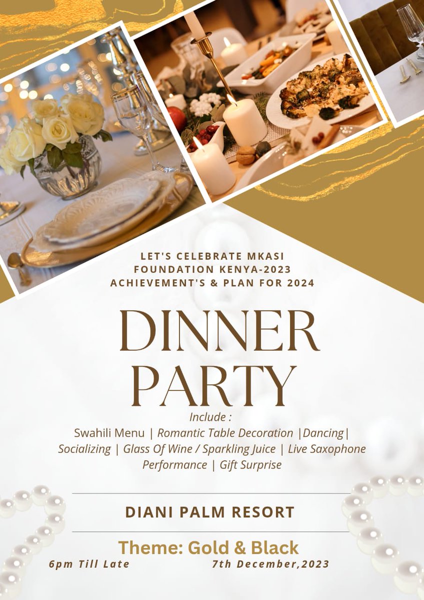 KenyaMkasi's tweet photo. Nothing makes the bond stronger than sharing the same food with our loved ones.Abundant happiness and memories awaits you at our dinner party to be held on 7th Dec . All are invited in celebrating and reliving our beautiful days of the past.#Newhope #Youthagenda #mkasifoundation https://t.co/G5bQewWmrn