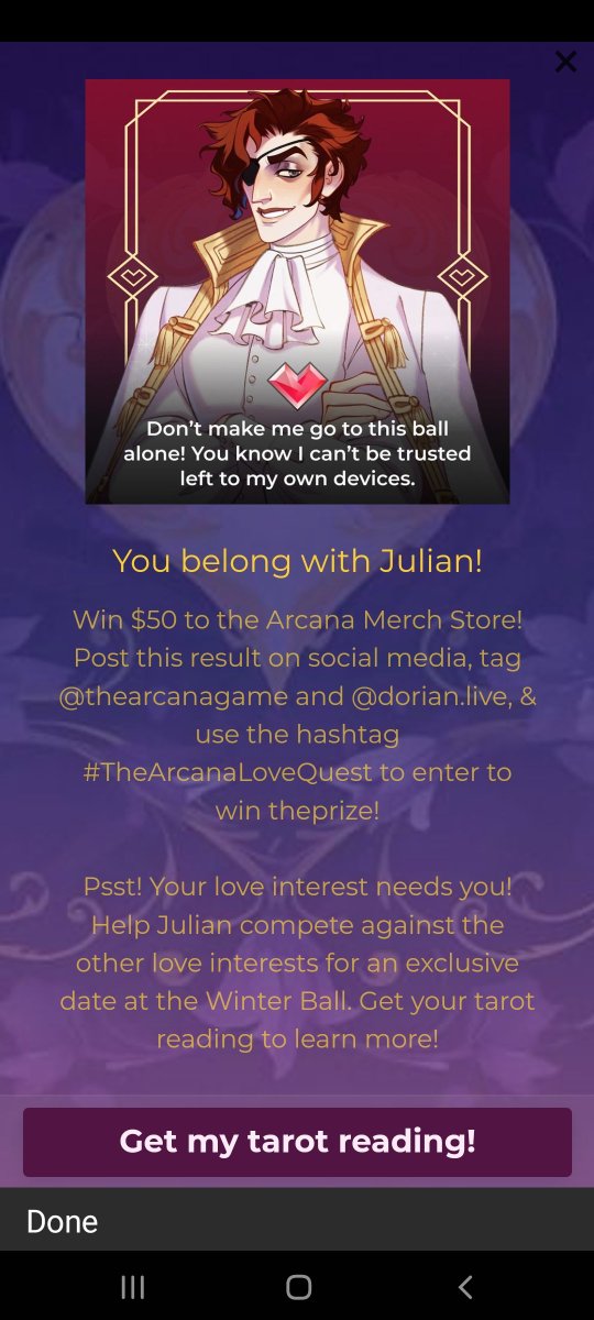 RavenDevorak's tweet photo. @thearcanagame @dorian.live
#TheArcanaLoveQuest https://t.co/Kh8EPaFs1u