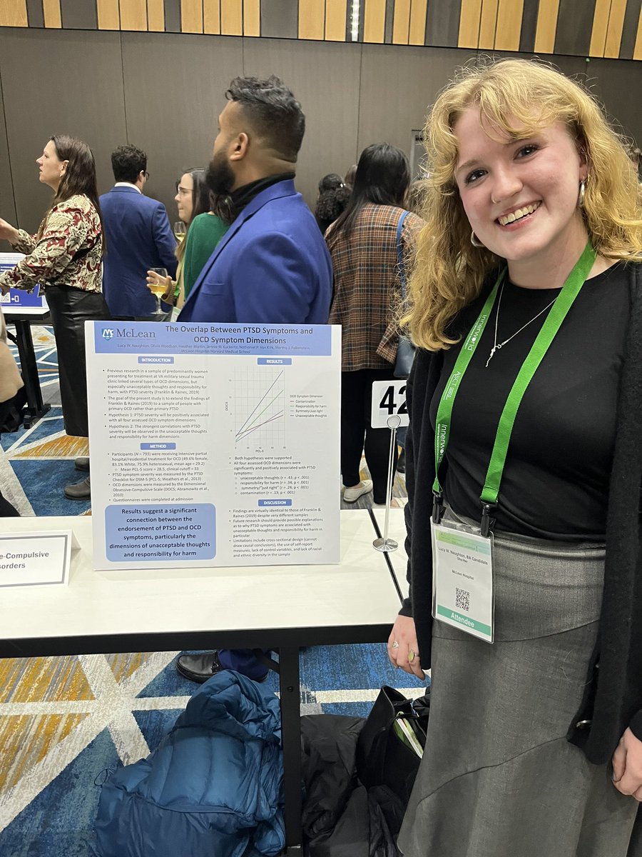 I’m honored &amp; thrilled for #ABCT2023 to be my first ever conference, and to win 2nd in the Tic and Obsessive-Compulsive Disorders SIG!! Beyond grateful to my lovely co-authors <a href="/liv_woodson/">Olivia Woodson</a>, <a href="/H_S_Martin/">Heather Martin (she/her)</a>, <a href="/DrKuckertz/">Jennie Kuckertz PhD</a>, Nathaniel Van Kirk, and <a href="/MJFalkenstein/">Martha Falkenstein</a> ! 🩵