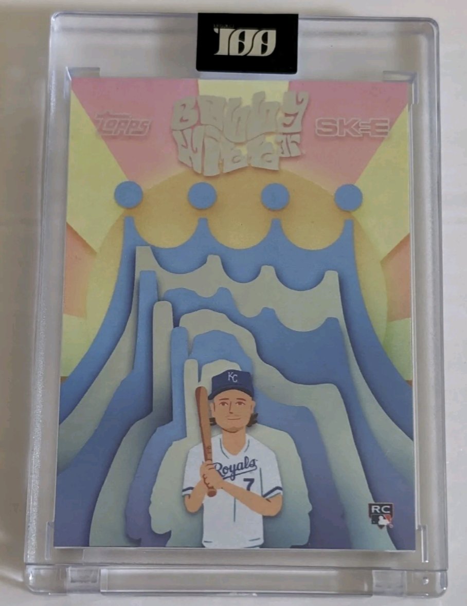 PardeeMays's tweet image. Topps Project100 Bobby Witt Jr by @djs