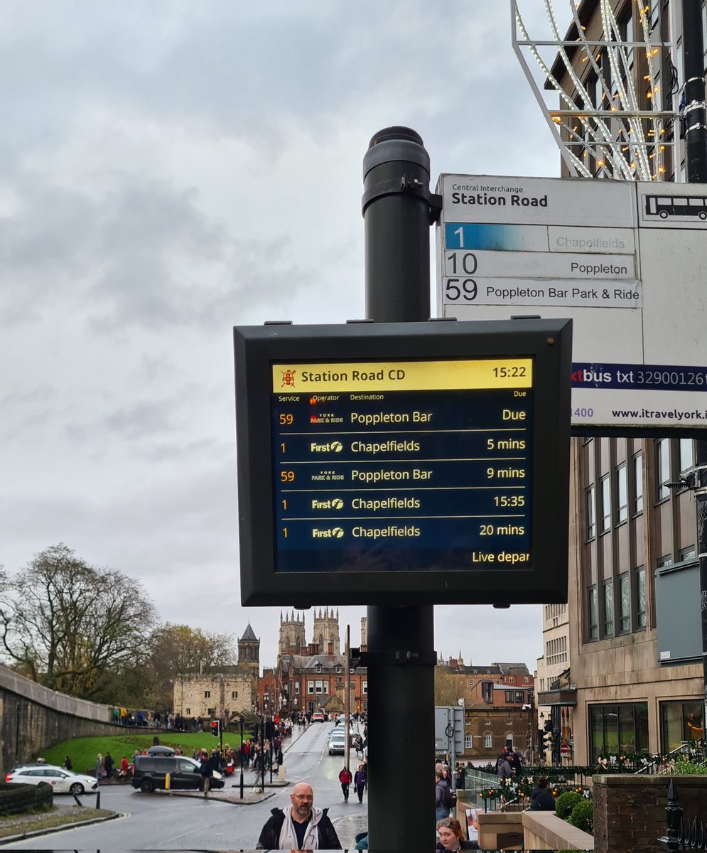 NorthernGod's tweet photo. Nice trip to York only flattened by the one hour plus wait for "an every 15 minute" service @FirstYork back to Poppleton Bar - not being doing that again.

#york #parkandride #failed https://t.co/USaBijaay1