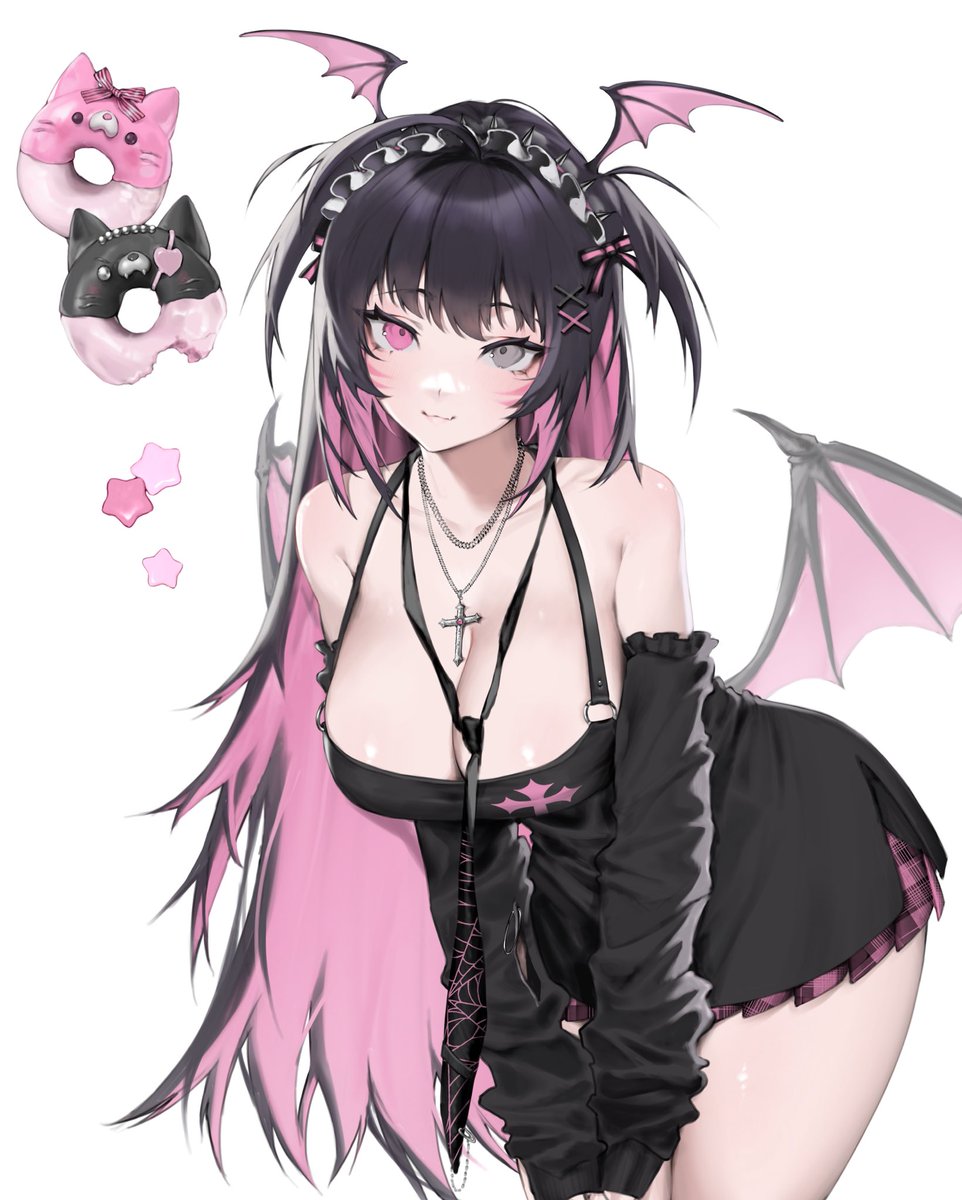 yuumellow's tweet photo. commission for @akuradere ! 
#akuradere #vtuber 🎀 https://t.co/tbznovE0HY
