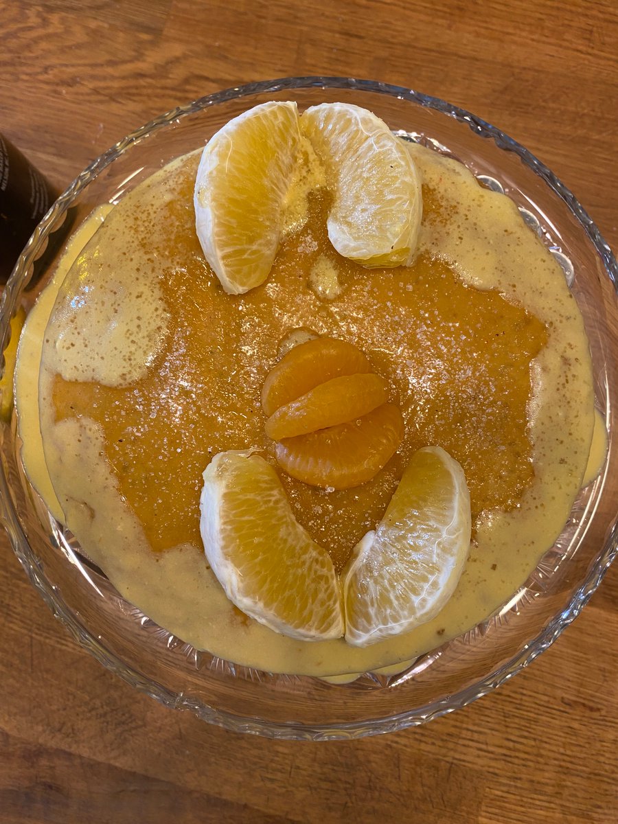 michellemungall's tweet photo. We are inspired when watching @BegumNadiya! My five year-old envisioned a gluten free Sunshine Cake for breakfast, and I helped with the chemistry. Served with our mango-apple hollandaise sauce. #baking https://t.co/pV60VBRyJR