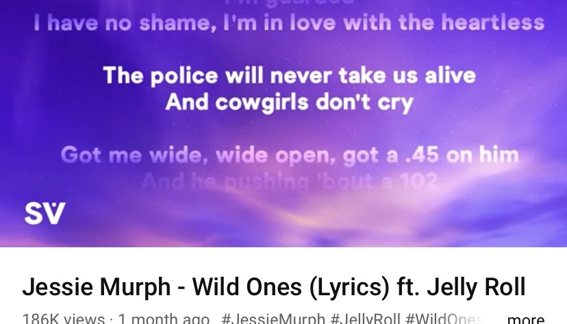 Jessie Murph - Wild Ones (feat. Jelly Roll) [Lyrics] 