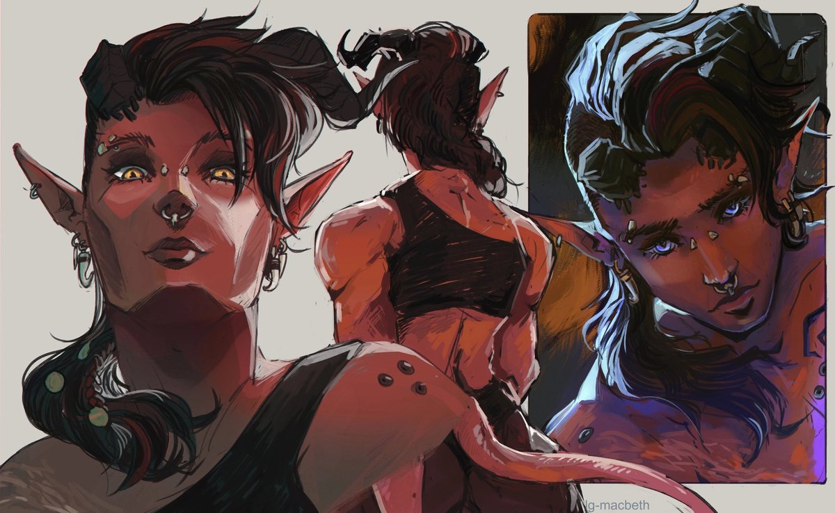 Sketch bundle of Karlach 🫣

#BaldurGate3 #Karlach #BG3