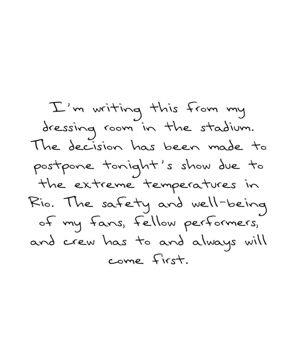 Tonight’s show has been postponed!