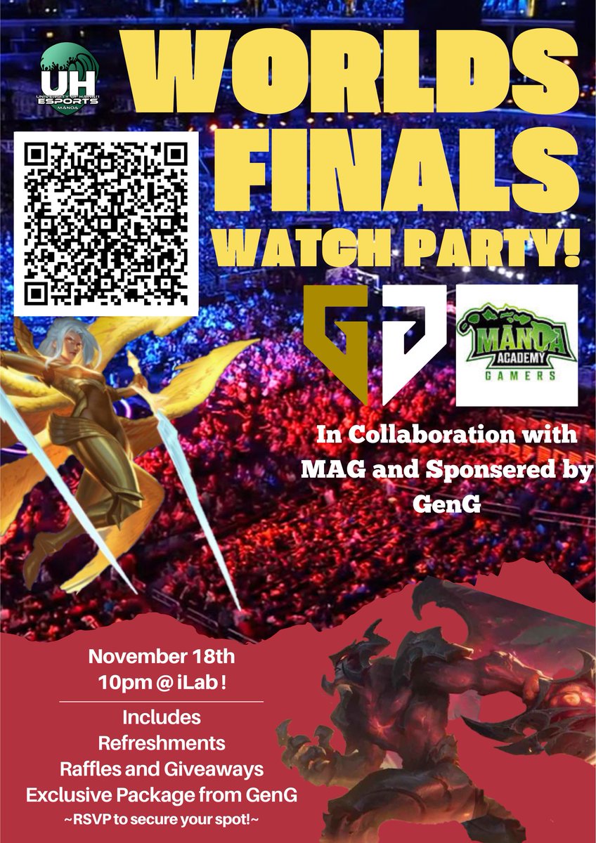 Our Worlds finals watch party is today @10pm! Cant wait to see you there!