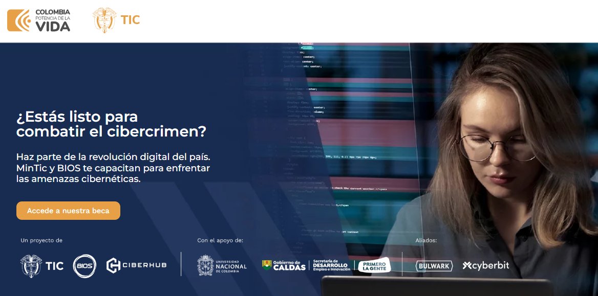 #Noticias📋Ya esta disponible el formulario de inscripción para las becas del Programa Nacional de Capacitación en #ciberseguridad Más Info:📲 ciberhub.co/formacion/?suc…
🇨🇴Avanza en #SeguridadDigital🌐@BIOS_Colombia <a href="/Ministerio_TIC/">Ministerio TIC</a> <a href="/MauricioLizcano/">Mauricio Lizcano</a> #colCERT #MásPreparados #MinTIC