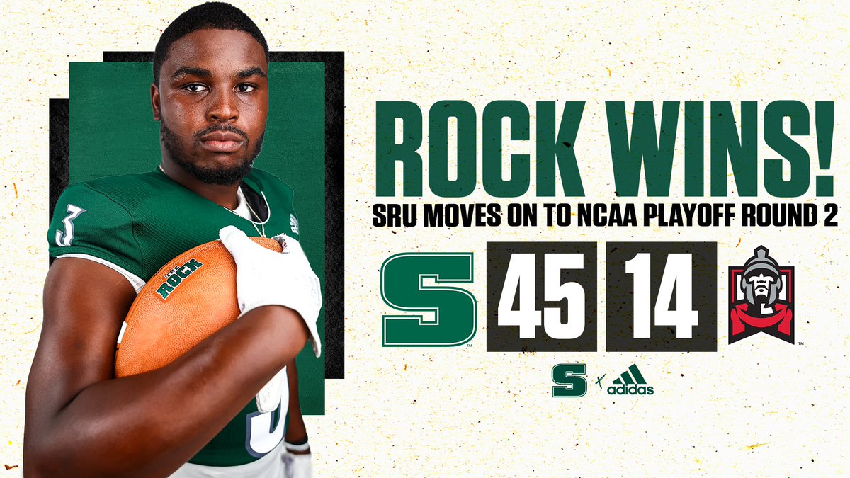 FB: ROCK WINS! No. 15 Slippery Rock puts up a dominate effort on the way to a 45-14 win over ESU in the first round of the NCAA Playoffs. SRU put up 521 yards of offense and limited ESU to 221 yards and just 1 offensive score. SRU advances to play at 11-0 Tiffin next Saturday.