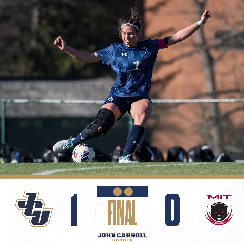 jcusports's tweet photo. WSOC: ELITE 8 BOUND! 

@JCUWSOCCER defeats #14 MIT, 1-0, to advance to the NCAA Tournament Quarterfinals!

JCU will play Messiah tomorrow at 1 pm!  
#OnwardOn ⚡️ @JCUWSOCCER ⚡️ #d3soc https://t.co/2uViRzSqsO