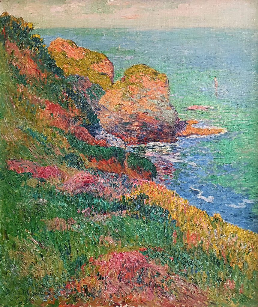 Homo_Curiosum's tweet photo. Henry Moret (French, 1856 –1913)
"Groix, Port-Mélite"
1895
oil on canvas, 73 x 60 cm.
Private collection
#Postimpressionism #Masterpiece #Painting #Artist #ArtHistory #Artwork #Museum #Art #Kunst #Arte #BeauxArts #FineArt #Landscape #Moret #FrenchArt https://t.co/LvXM9ZBQpv