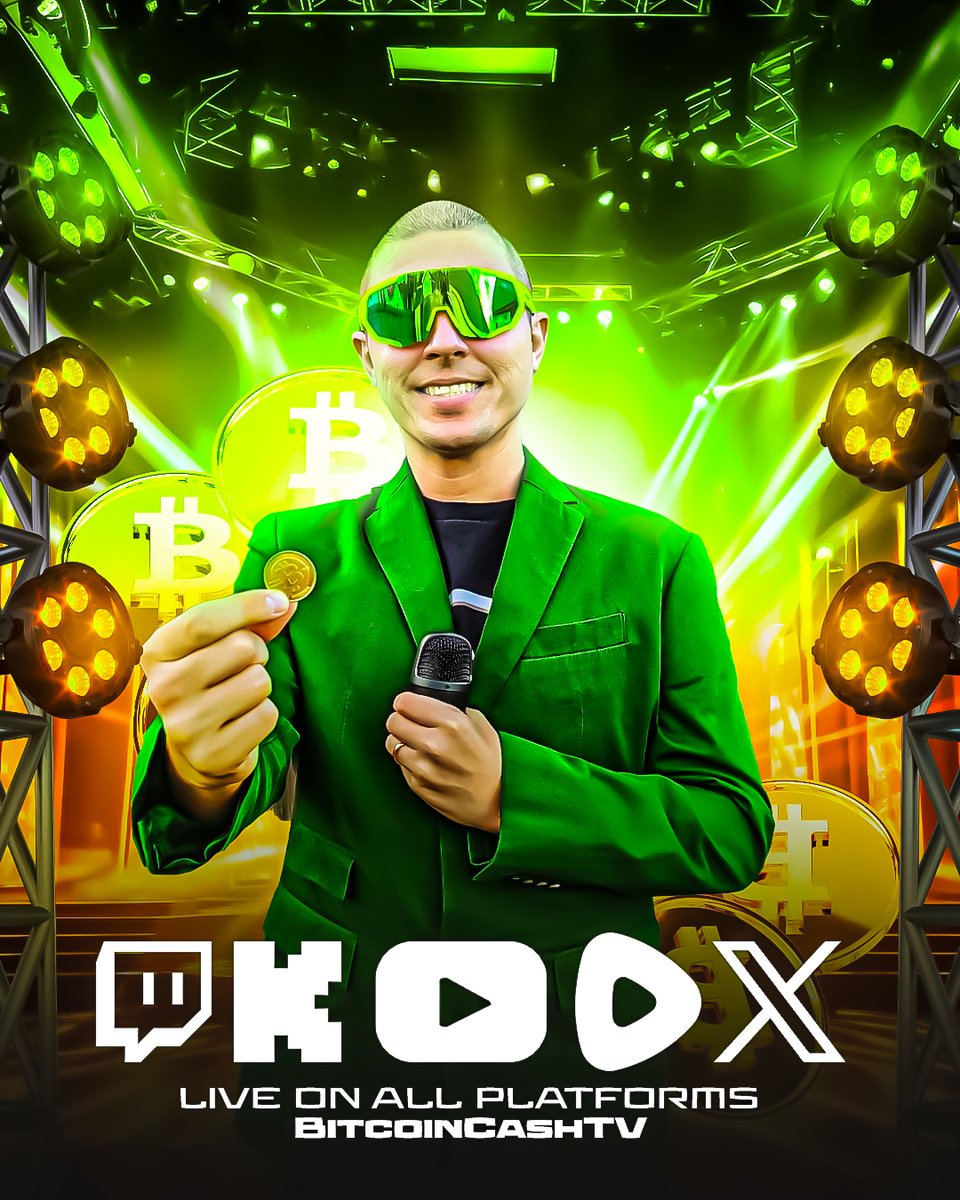 #BitcoinCash TV is the ultimate #Crypto #Livestream Gameshow hosted by bChad. The first of its kind.

Follow BCHTV on all major platforms to win Bitcoin daily! 

Thank you so much <a href="/StocksGFX/">Stocks Design Co.</a> for creating this professional graphic. Please go follow him on X &amp; Kick.🙏