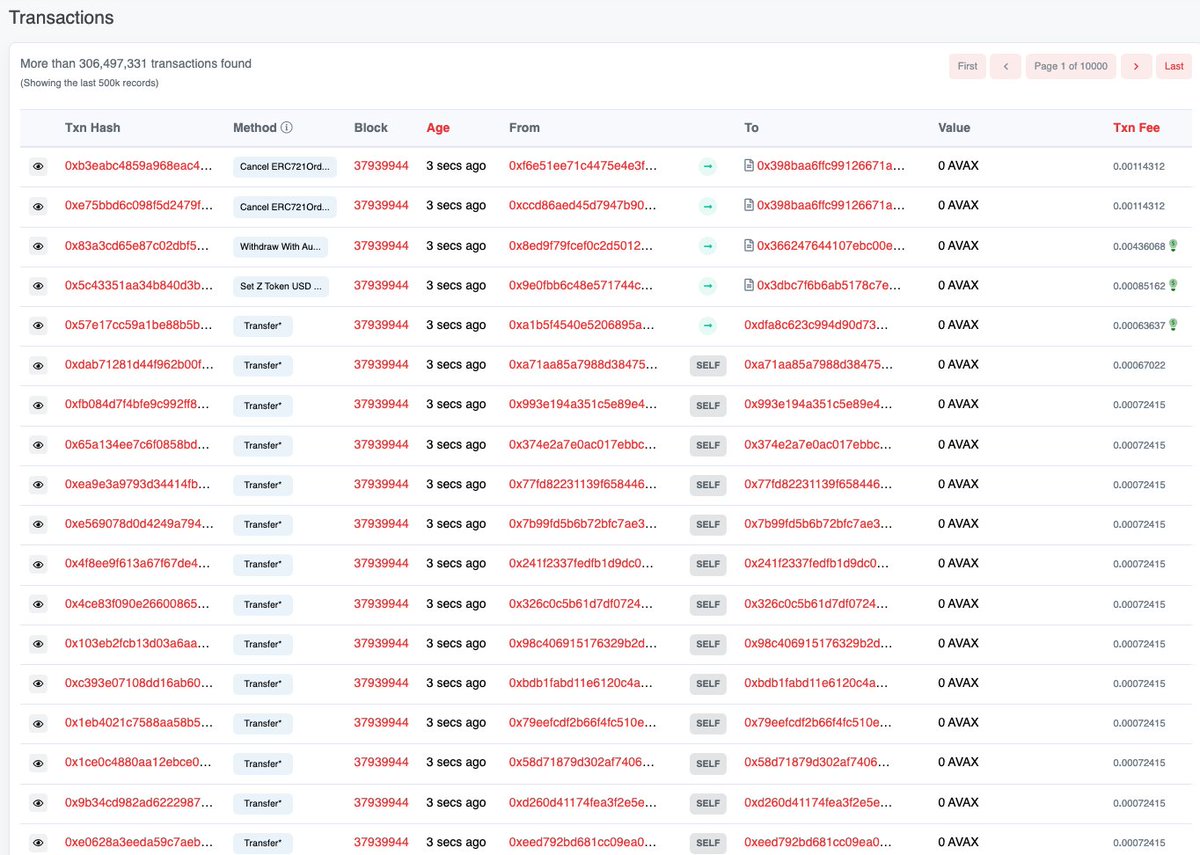 SnowASC20's tweet photo. Currently 80% of Avalanche transactions are SNOW mints ❄️

IMPRESSIVE! ⛷️

#ASC20 #AVAX #AVALANCHE https://t.co/DUGVCgP49p