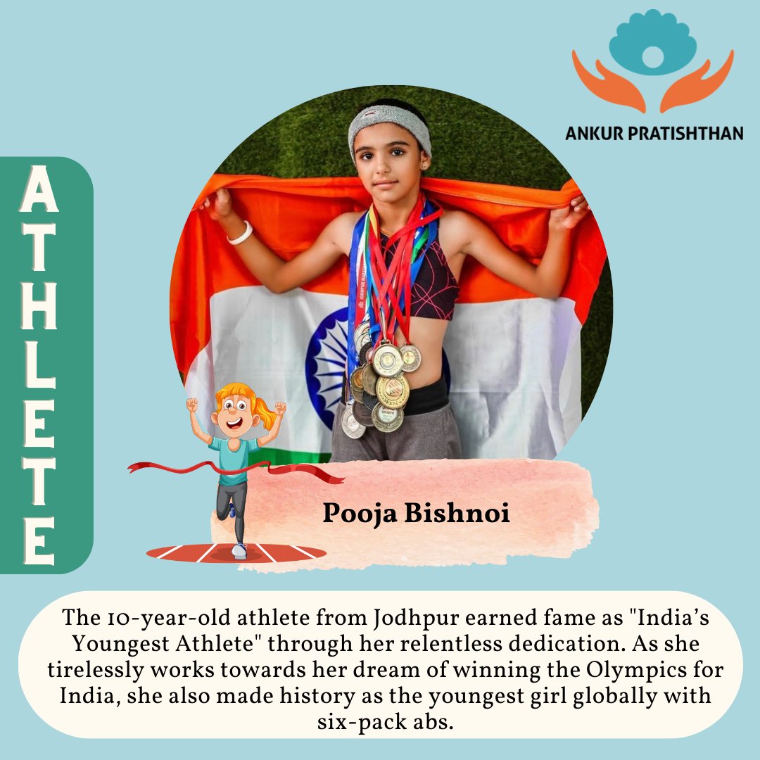 Our fourth champion!🏆
.
.
.
.
#youngtalents #athlete #medals #champion #inspiration #ngo #ngoindia  #ankurpratishthan #youthempowerment #proud