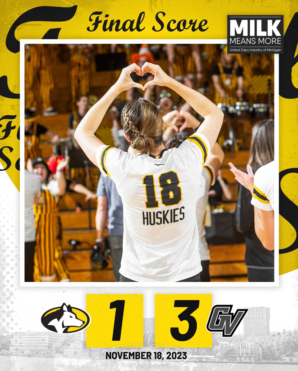 Thanks for the support all season! #mtuwvb #FollowTheHuskies