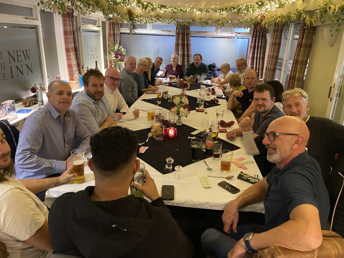 idencricketclub's tweet photo. Bodium meal going down too well … starve for the rest of the week … thanks to Pat and his lovely staff for looking after us … bring on the raffle can’t wait to win the cd’s .. millennials ask your parents what cd’s are a https://t.co/BFCxeoluGg