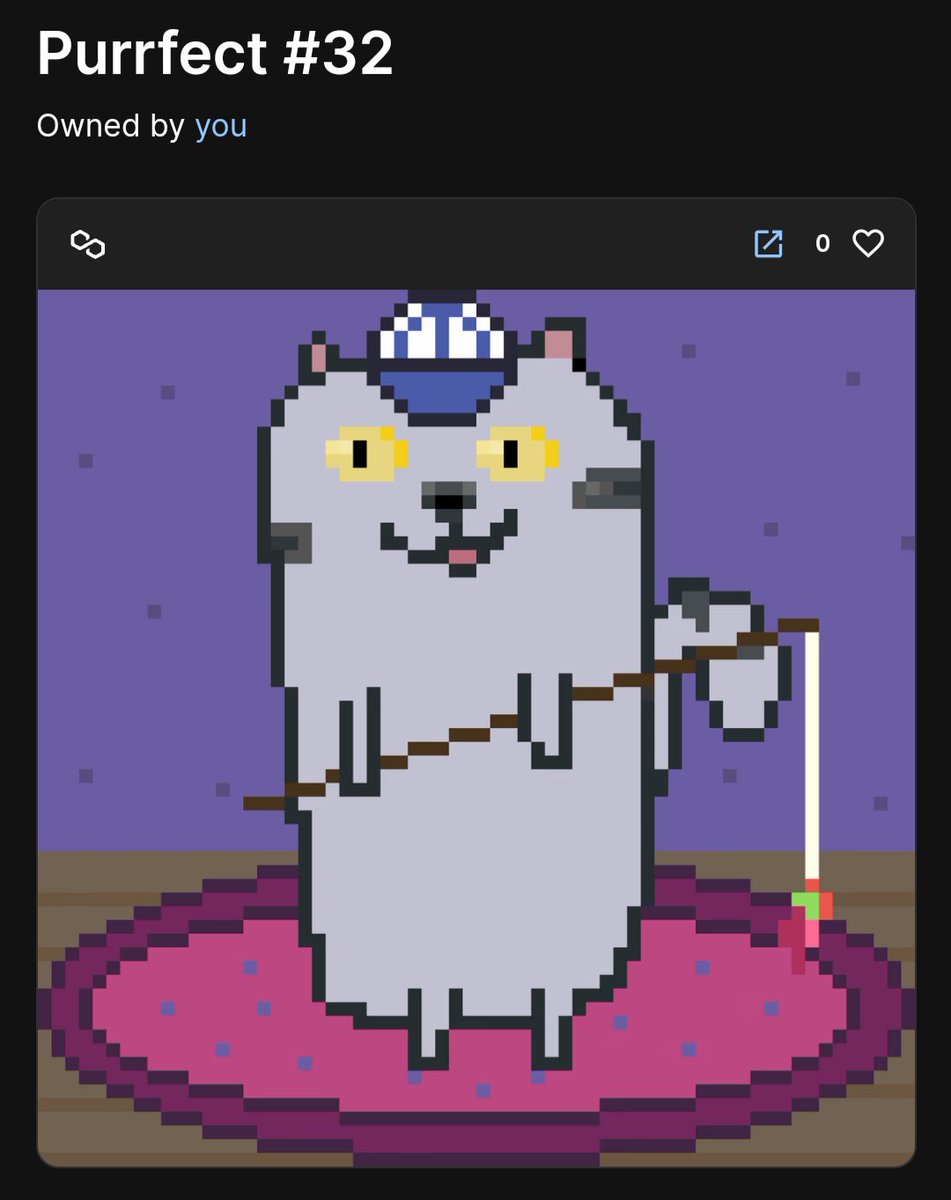 GIVEAWAY 🔥🔥🔥🔥🔥🔥🔥🔥

🏆 Prize: Purrfect #32

How to enter:

1️⃣ Like &amp; RT ❤️
2️⃣ Follow <a href="/pixelpurradise/">PixelPurradise™</a>
3️⃣ Tag some friends

Time 48h ⏳😸

Good luck! 

#NFTGiveaway #NFTs #PixelPurradise #NFTCommunity #nftcollector #crypto