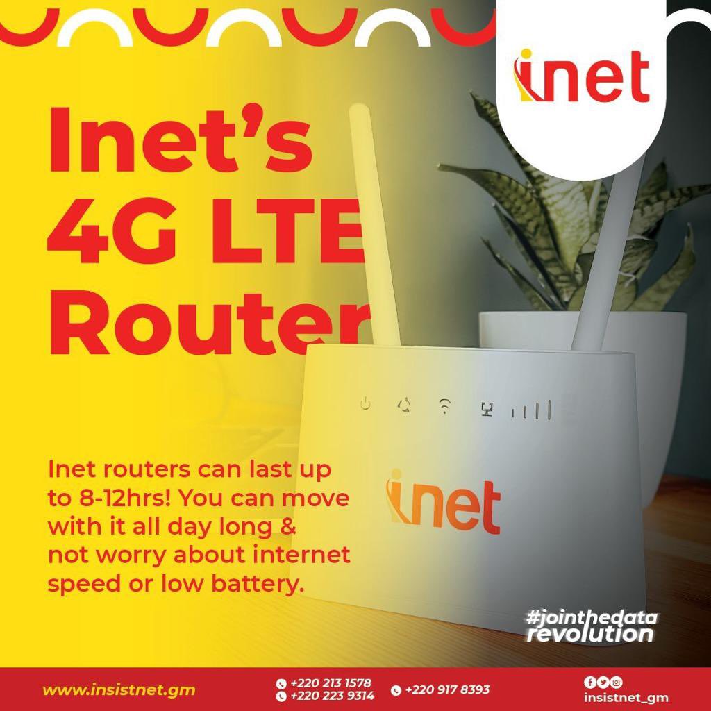 InSISTNet_gm's tweet image. Looking for internet access during your off-grid travels? Look no further than Inet&apos;s router.
This user-friendly device has a battery than can last for
8-12hrs . Guaranteeing a reliable internet connection.

 #inet #inetrouter #fastinternet #Jointhedatarevolution
