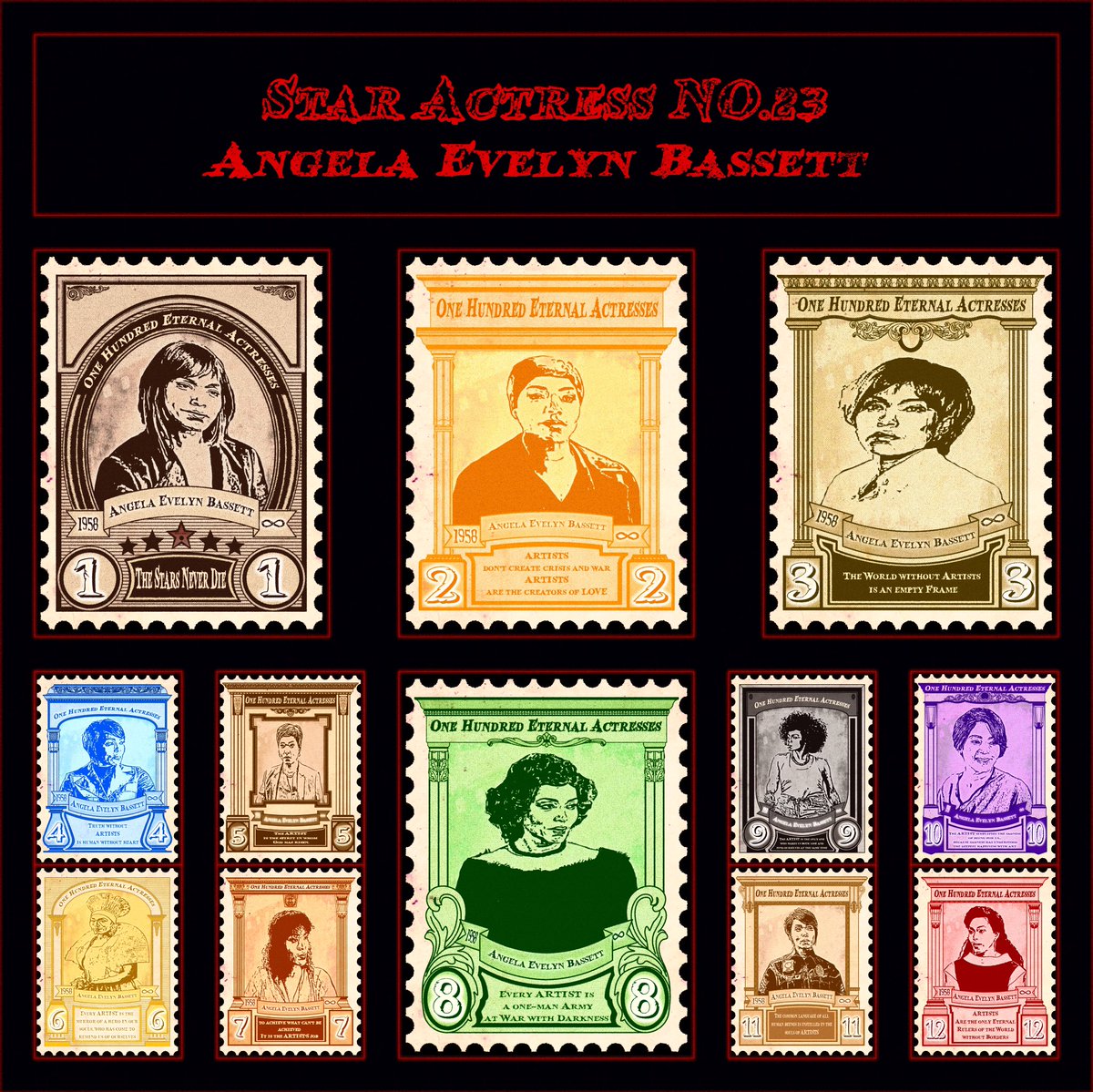 100EternalStars's tweet photo. 🔸The Twenty three group from the 
💎100 Eternal Actresses collection💎
which this group contains 12 NFTs for the eternal actress:
⭐️Angela Bassett⭐️
🔴you can also send offers and buy them on this link:🤝
https://t.co/nKkMLRc8zy
#nftcollector  #uniqueart #NFT #angelabassett https://t.co/o0LKWmdbgH