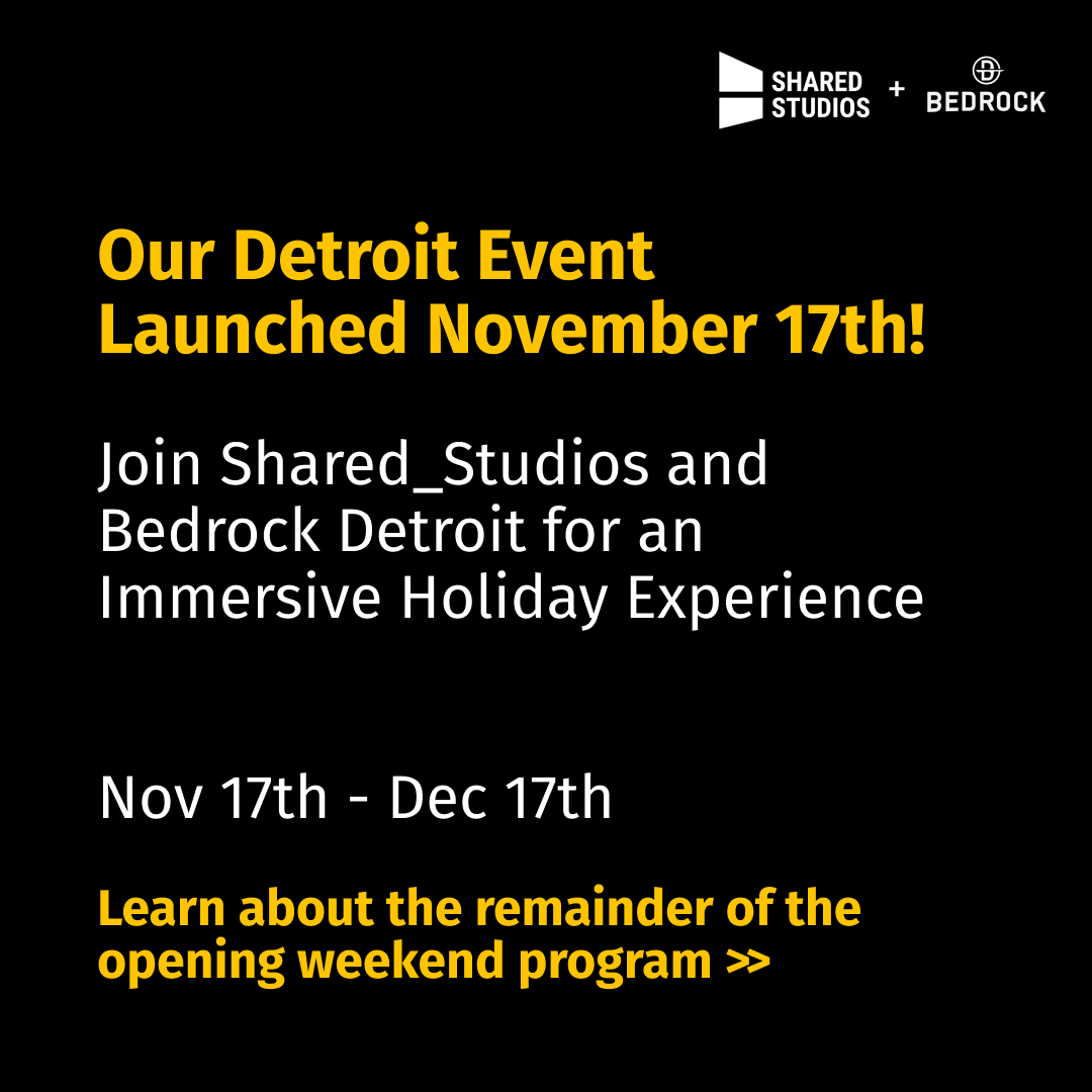 SharedStudios's tweet photo. Yesterday was the first day of the @sharedstudios Detroit event partnership with @bedrockdetroit! (1/2)
#SharedStudios #BedrockDetroit #GlobalConversations #CommunitySupport https://t.co/RTLRDwOFbk