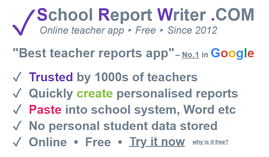 School Report Writer .COM tweet media