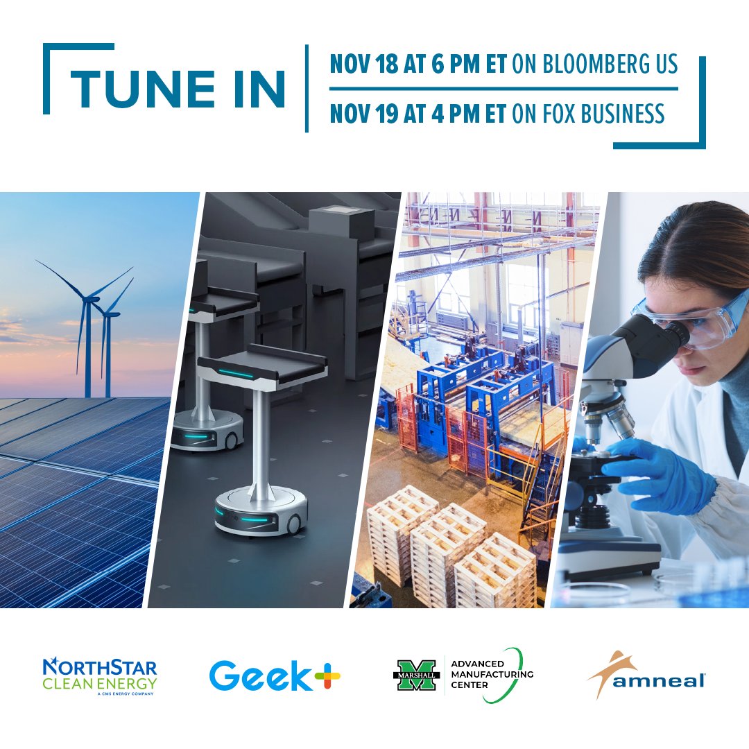 Insidebp's tweet photo. Tune in to #InsideTheBlueprint TODAY at 6 PM ET on Bloomberg US for an exclusive behind-the-scenes look at four revolutionary companies shaping the future of their industries!
#RenewableEnergy #Robotics #SupplyChainSolutions #PharmaceuticalInnovation #Healthcare https://t.co/lw1QmgHhnR
