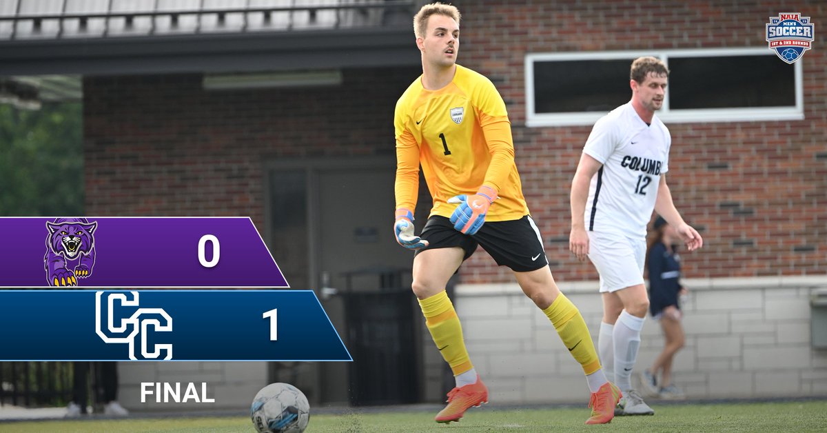 ColumbiaCougars's tweet photo. 🚨⚽️ Men's soccer takes down tournament No. 10 Bethel and advances to the round of 16 in the NAIA National Tournament!

#RollCougs https://t.co/qgxSnNQs11