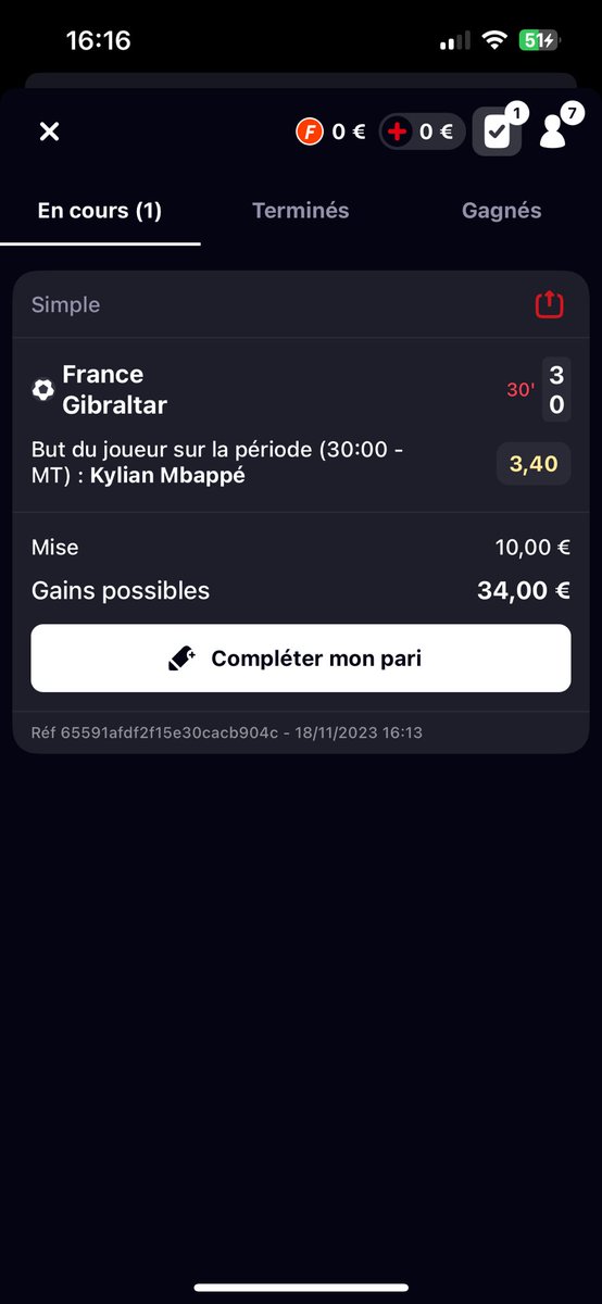 Hitman2515's tweet photo. @Betclic Comment on fait il a marqué à la 30*😅 https://t.co/4RrVxA9SGP