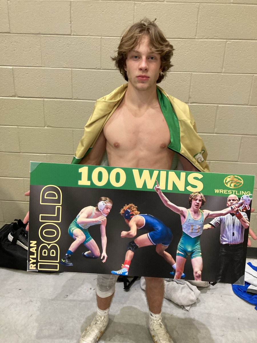 Congratulations Rylan Ibold 100 wins!