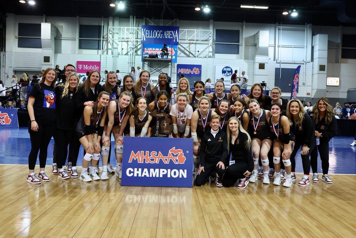 MercyHighMI's tweet photo. IT’S A GREAT DAY TO BE A MARLIN! Swim &amp; Dive and Volleyball STATE CHAMPIONS 🏆‼️ https://t.co/Awx3qwuMQn
