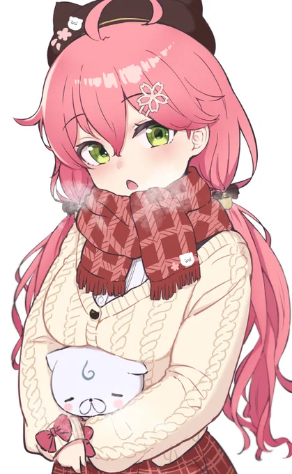 寒くなってきたにぇー#miko_Art 